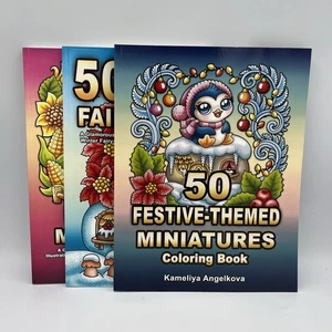 Kameliya Angelkova • Adult Coloring Books • Lot Of 3 • PB • New - Imagen 1 de 4