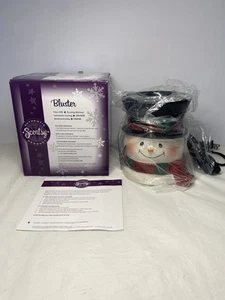 NEU ~ SCENTSY Bluster SCHNEEMANN volle Größe Wachswärmer ~ Urlaub im Ruhestand - Bild 1 von 6