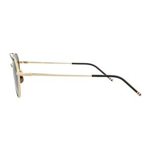 Thom Browne TB109 White Gold Black Iron Grey Sunglasses - Picture 1 of 3