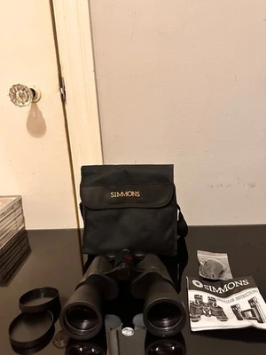Simmons Redline 1107 Black 10x50 367ft 1000yds Coated Optics Binoculars W/ Case - Image 1 of 4