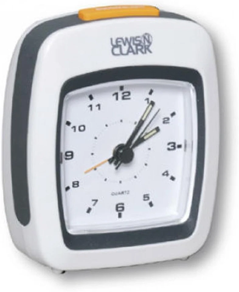 Analog Alarm Clock, White, One Size - Image 1 of 1
