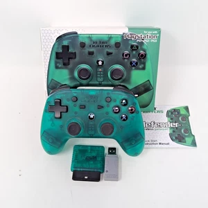 Retro Fighters Defender Green Wireless Controller PS1 PS2 PS3 Switch, Works Good - Picture 1 of 19