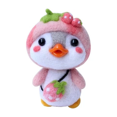 DIY Penguin Material Package Handmade Wool Felt Personalize Your Penguin - Image 1 of 4