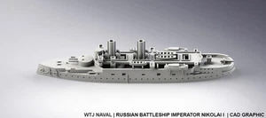 Imperator Nikolai Russian  Pre Dreadnought Battleship 1:1250/1:1800/1:2400scales - Picture 1 of 1