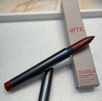 BITE Beauty ~ ‘MOLTEN CHOCOLATE’ Crystal Creme Shimmer Lip Crayon ~ RARE ~ NIB - Image 1 of 4