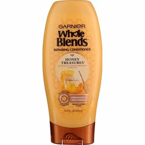 3 Pack Garnier Whole Blends Repairing Conditioner, Honey Treasures, 12.5 fl oz - Picture 1 of 5