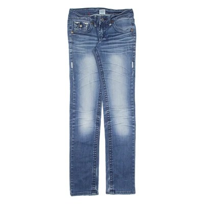 TRUE RELIGION Billy Low Rise Womens Jeans Blue Slim Skinny Stone Wash W27 L34 - Image 1 of 4