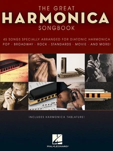 The Great Harmonica Songbook for Diatonic Harp Sheet Music 45 Pop Rock Song Book - Picture 1 of 1