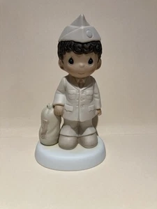Enesco Precious Moments African American Soldier Army Figurine Mint No Box - Picture 1 of 5
