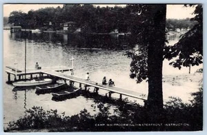 CAMPAMENTO DE VERANO WHIPPOORWILL INSTRUCCIÓN FRENTE AL MAR*PASADENA LAKE SHORE MD*POSTAL - Imagen 1 de 2