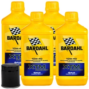KIT TAGLIANDO 4LT OLIO BARDAHL XTM SYNT 10W40 + FILTRO KAWASAKI KFX 700 2009 - Foto 1 di 3