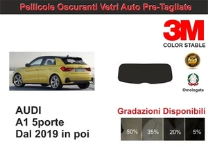 pellicola oscurante vetri pre tagliata audi a1 5p sportback dal 2019 lunotto - Imagen 1 de 1