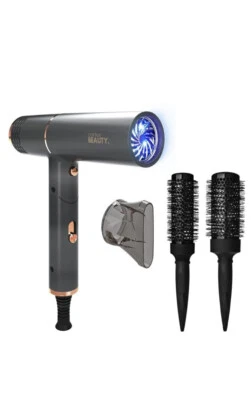 Cortex Beauty AirFold Ionic Foldable Dryer & Blowout Brush Set With 3 Heads NEW - Image 1 of 3