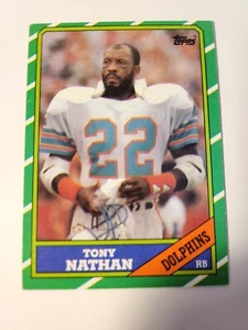 Tarjeta Topps Tony Nathan 1986 #46 - Imagen 1 de 2