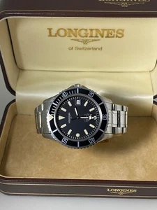 Longines ref. 7463 5-Star Admiral 200m Automatic Divers Watch + Box, c1990's. - Bild 1 von 10