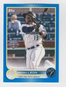 Pedro Leon 2022 TOPPS PRO DEBUT BLUE RC PARALLEL /150 SUGAR LAND SPACE COWBOYS - Picture 1 of 1