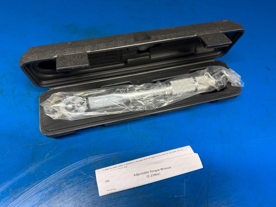 Dr. Micrómetro 1/4" Drive Click Torque Wrench Trinquete 5 - 25nm Ajustable Foto 1 de 4