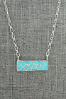 Turquoise And Sterling Silver Necklace   Orena Leekya