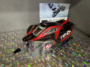 Arrma TYPHON 6s v5 BLX- Body Shell RED poly cover, pins Retainers Painted 1/8 - Picture 1 of 3