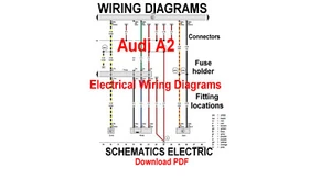 AUDI A2 Electrical Wiring Diagrams Original Factory PDF Manual - Picture 1 of 1