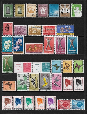 INDONESIA  VARIOUS MINT HINGED & USED SEMI-POSTAL ISSUES   1960 to 1965 Cover