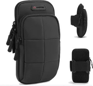 Phone Arm Bands for Running, Armband Cell Phone Holder for Exercise (Black) - Picture 1 of 12