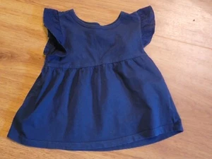 Carter’s Navy Ruffle Top Shirts Girls Size 5T - Picture 1 of 2
