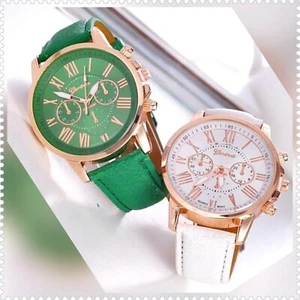 2 GENEVA PLATINUM GOLD TONE WOMENS WATCHES FOR THE PRICE OF 1 SHIPS FREE 3-5 DAY - Picture 1 of 2