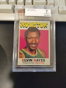 1971- '72 Topps #120 Elvin Hayes BVG 7 Houston Rockets SHARP