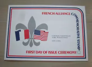 Sc. 1753 French Alliance - First Day Issue - Ceremony Program - 1978 - Picture 1 of 3