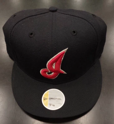 Cleveland Indians Script I Logo New Era 5950 Fitted Hat - Image 1 of 4