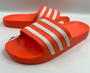 womens red adidas slides