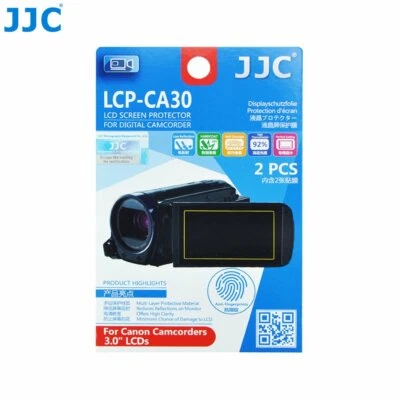 JJC LCP-CA30 Film Screen Display Protector for CANON 3.0" LCD Camcorders x2 - Image 1 of 4
