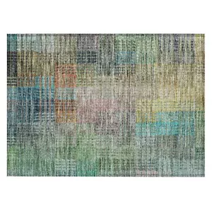 Addison Rugs Chantille ACN828 Green 1'8" x 2'6" Indoor/Outdoor, Machine - Picture 1 of 5