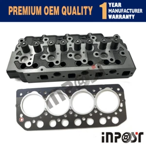Complete Cylinder Head & Head Gasket for Mitsubishi S4L S4L2 Engine - Picture 1 of 7