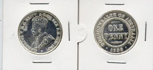 1930 PENNY  `STERLING  SILVER'  CAST  - GREAT SPACE FILLER  -CHEAP - Imagen 1 de 1
