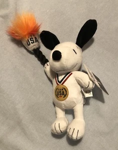 Snoopy Peanuts Team USA Olympia Hundespielzeug Plüsch Fackelträger 2024 - Bild 1 von 5