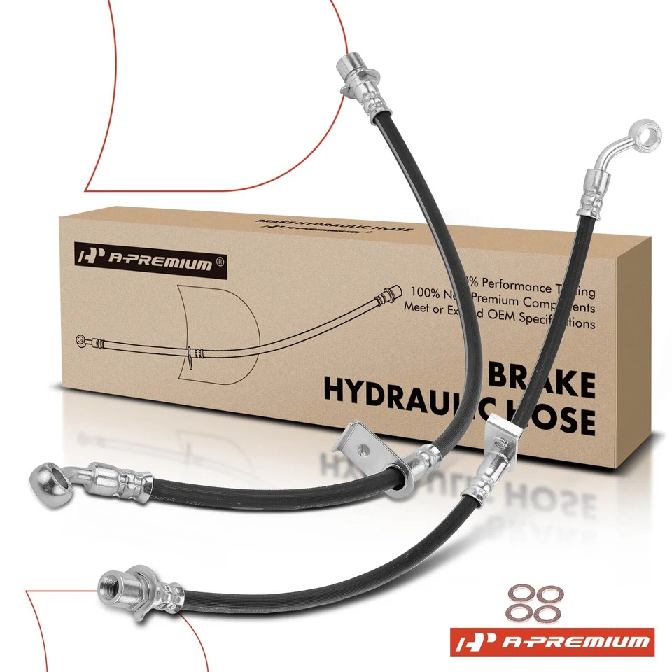 Manguera hidráulica de freno trasera A-Premium 2x para Chevy Equinox 2013-2016 GMC Terrain Foto 1 de 4