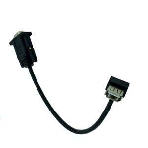 RS232 DB9 Female to USB 2.0 A Female Serial Cable Adapter Converter 8" Inch 25cm - Picture 1 of 7