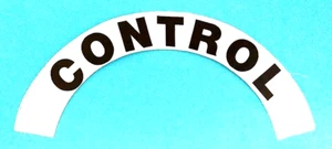 CONTROL - Highly Reflective FIRE HELMET CRESCENT  DECALS -  A PAIR - Picture 1 of 1