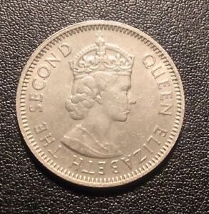 1957 British Caribbean Territories 25 Cents Coin