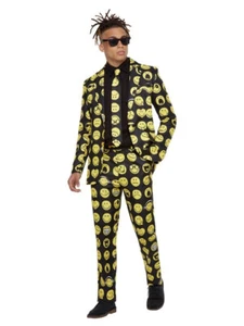 Smiley Stand Out Suit Yellow & BlackJacket Trousers & Tie - SEE DESCRIPTION - Picture 1 of 1