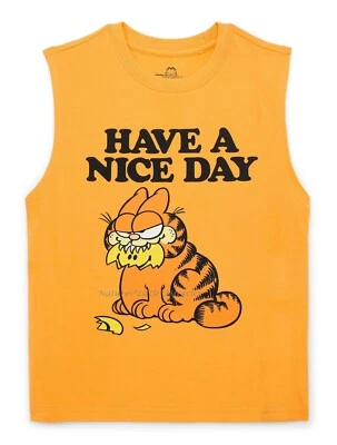 The Garfield Movie Boys Tank Top T Shirt Tee Muscle Shirt Size 4 5 6 8 10 14 16 - Image 1 of 3
