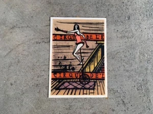Bernard Buffet Circus Series Le monocycle 1968 Lithograph Print Signed Limited - Picture 1 of 8