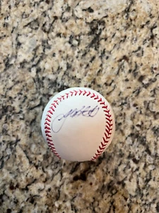 Josh Beckett Autographed OML Baseball with Display Case Marlins Red Sox Dodgers - Picture 1 of 3