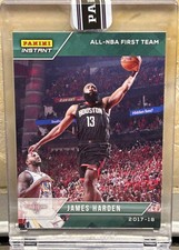 2017-18 Panini Instant Green JAMES HARDEN All-NBA First Team 6/10
