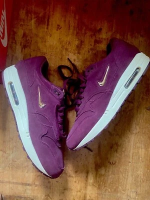 2017 W Nike Air Max 1 PREMIUM SC JEWEL Bordeaux Purple AA0512-600 patta atmos og - Photo 1/4
