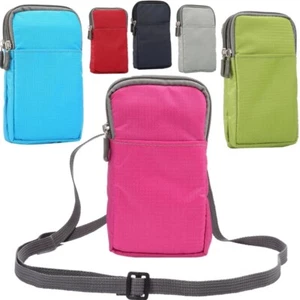 6.0'' Run Sport Belt Clip Waist Phone Purse Wallet Nylon Bag For iPhone Samsung - Picture 1 of 20