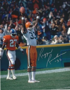 REGGIE RUCKER CLEVELAND BROWNS ACTION SIGNED 8x10 - Picture 1 of 1