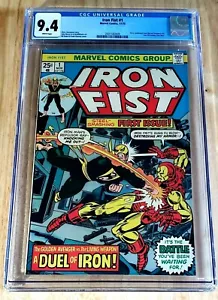 Iron Fist #1 Nov 1975 CGC 9.4 NM White Pages Marvel Comics - Picture 1 of 2